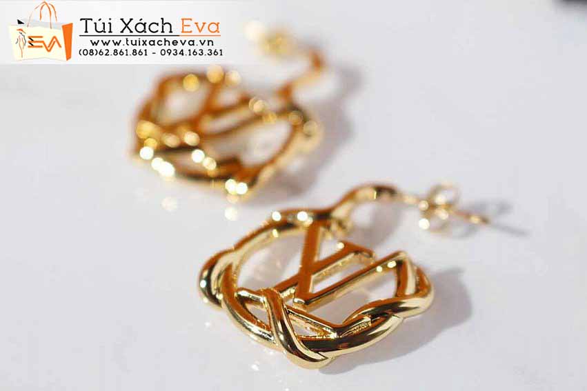 Bông Tai LV Siêu Cấp Màu Vàng Đẹp.