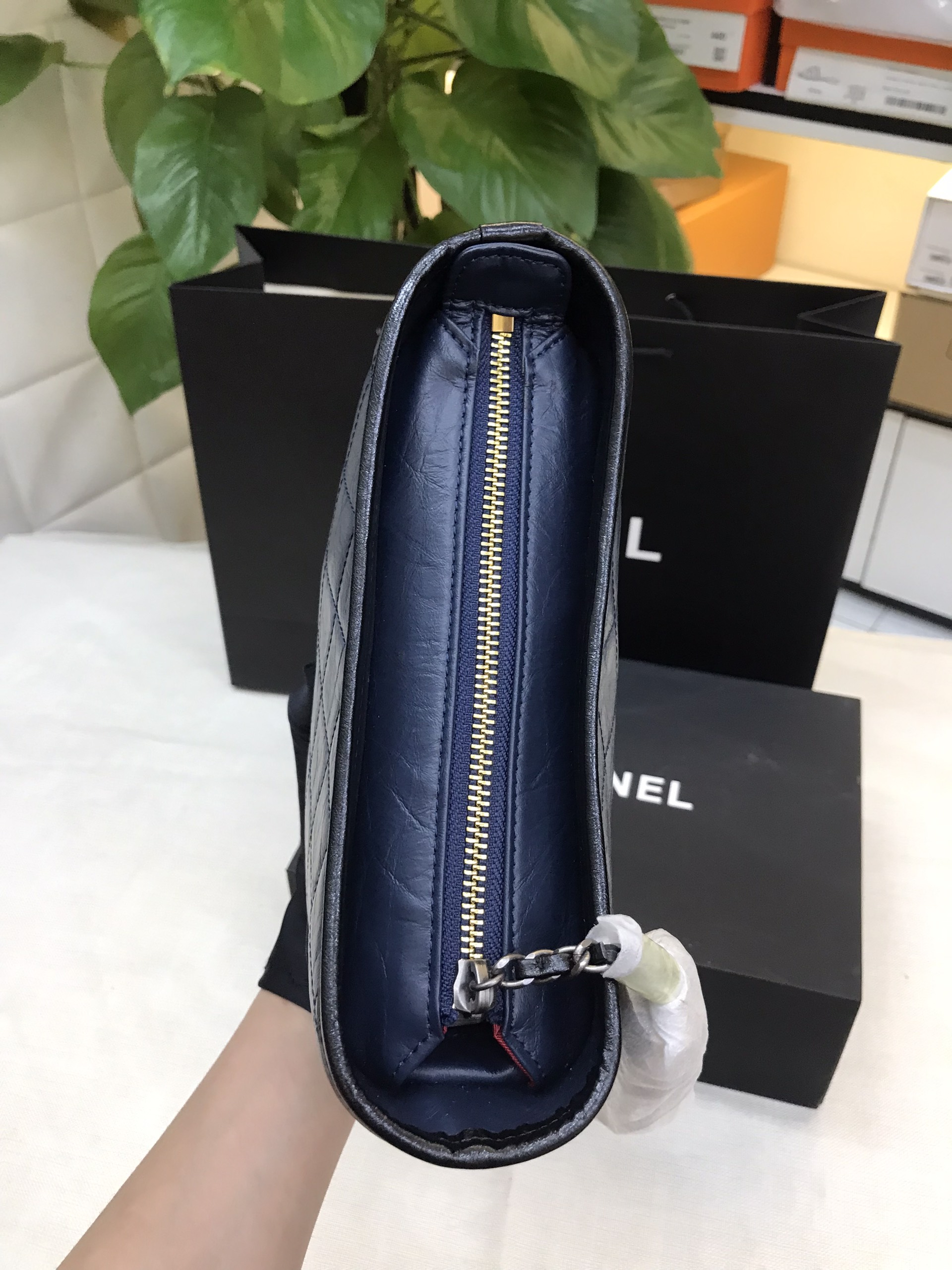 Túi Chanel Gabrielle Hobo Small Navy Siêu Cấp Màu Xanh Size 20cm