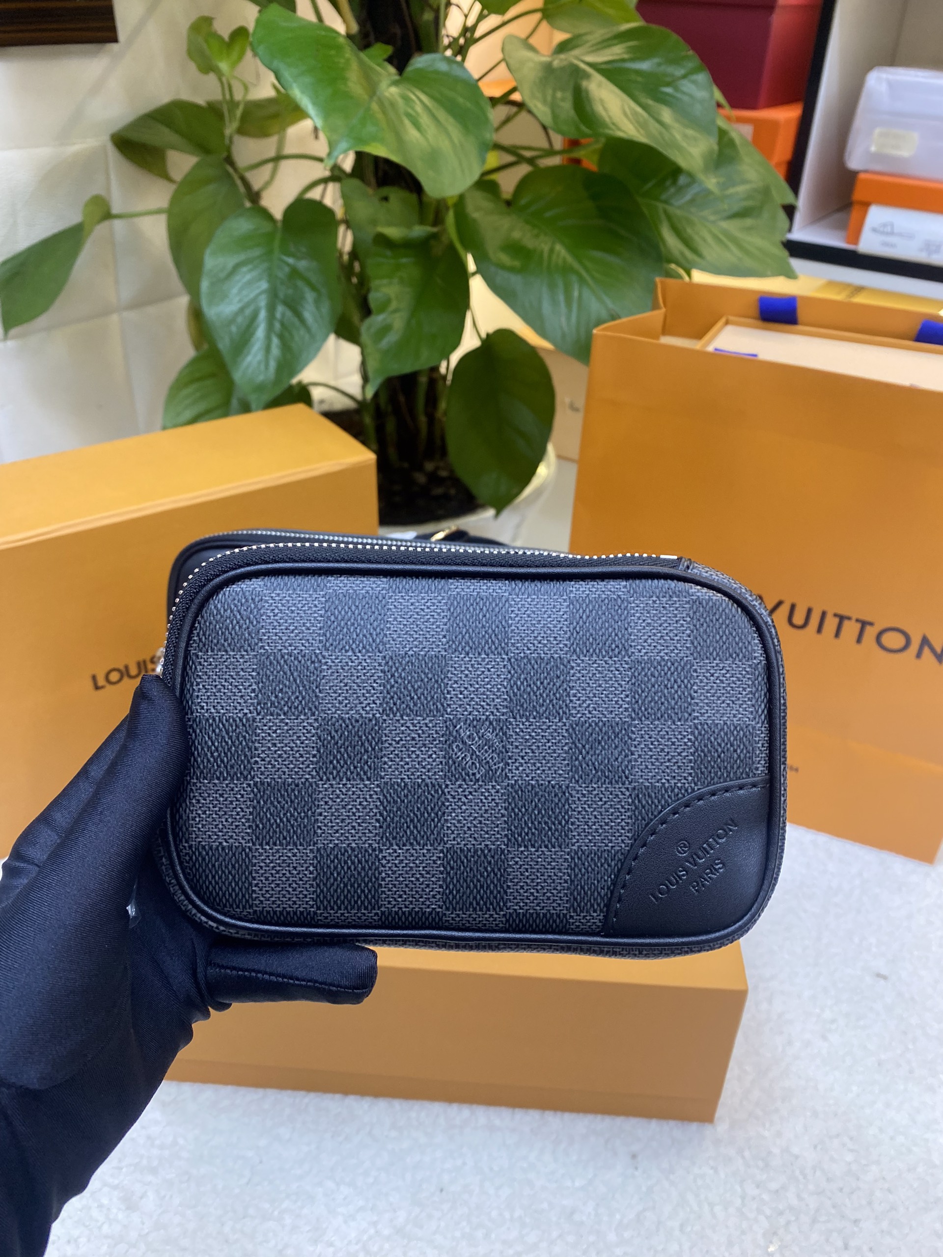 Túi LV Scott Messenger Damier Black Siêu Cấp Size 23cm N50018