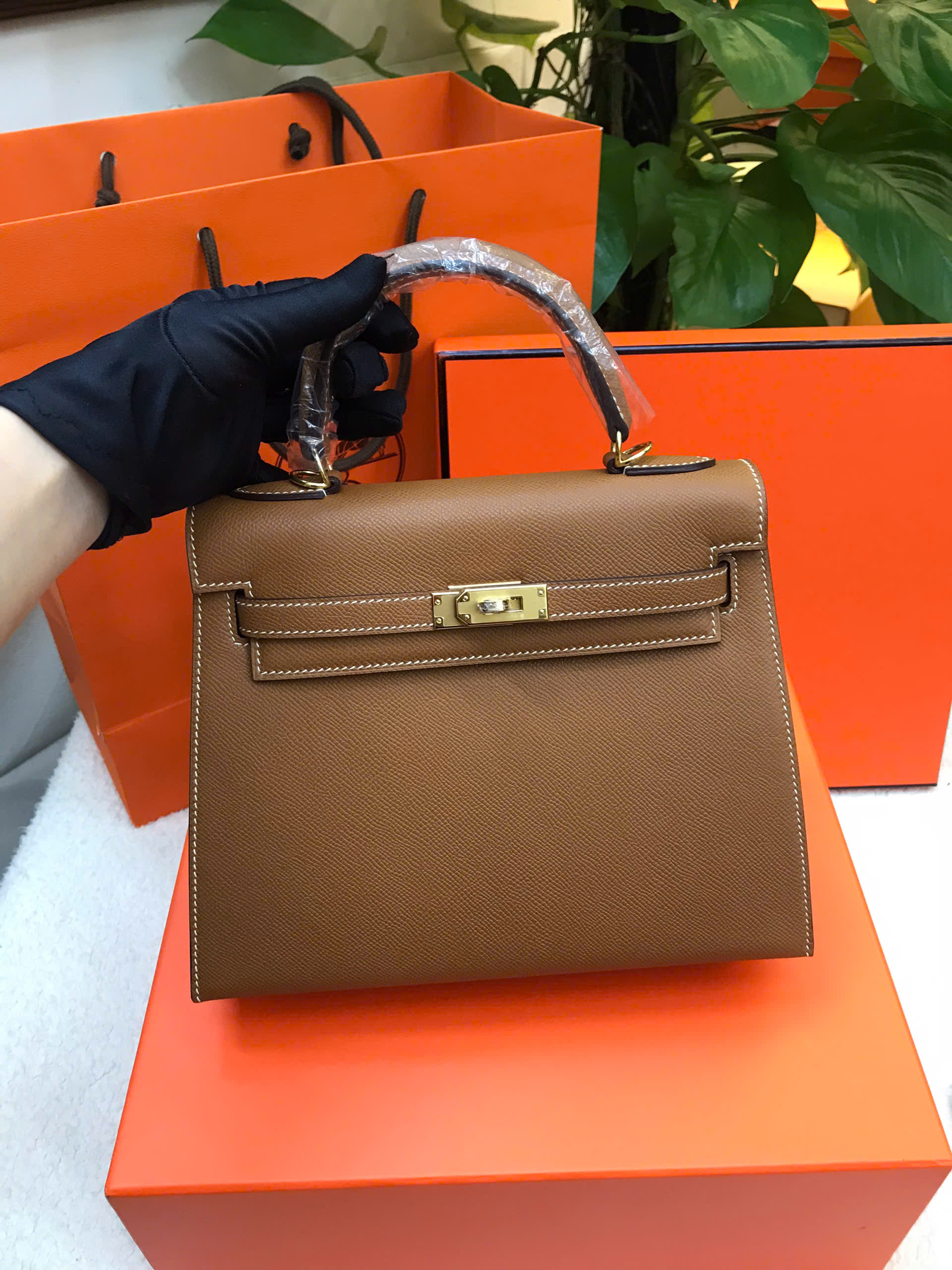 Túi Hermes Kelly Vip Màu Nâu Size 25cm