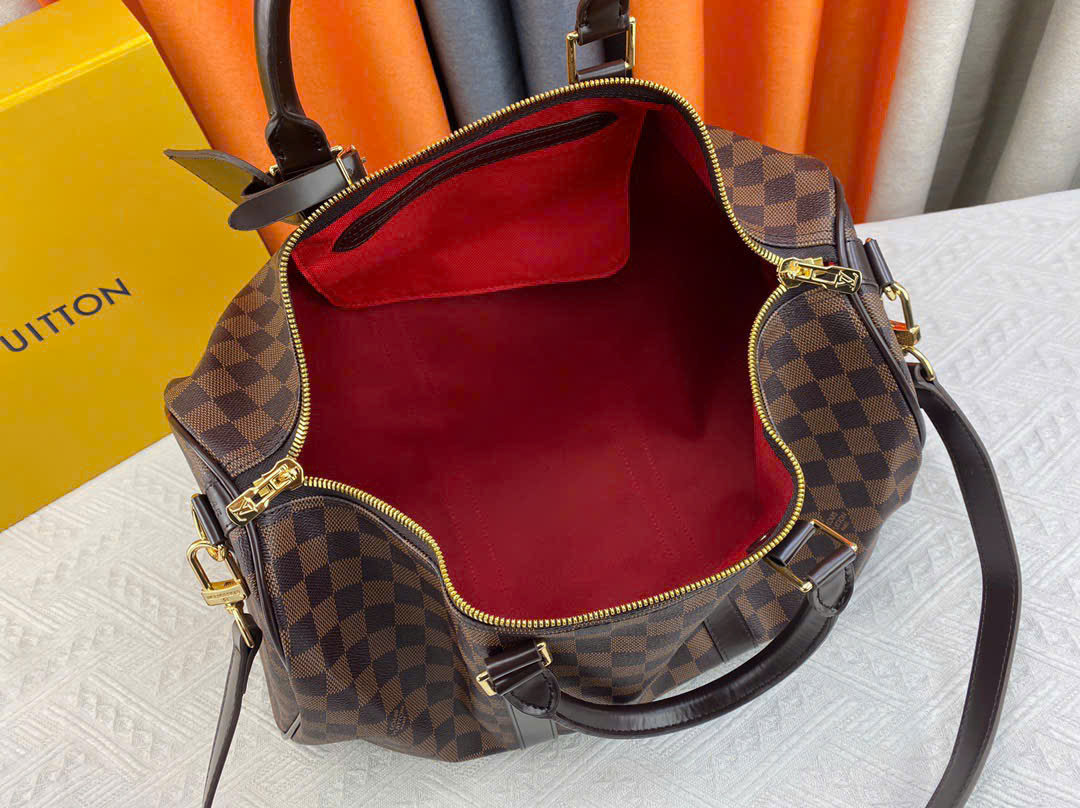Túi Du Lịch LV Keepall Damier Graphite Ô Nâu Size 50cm N41414