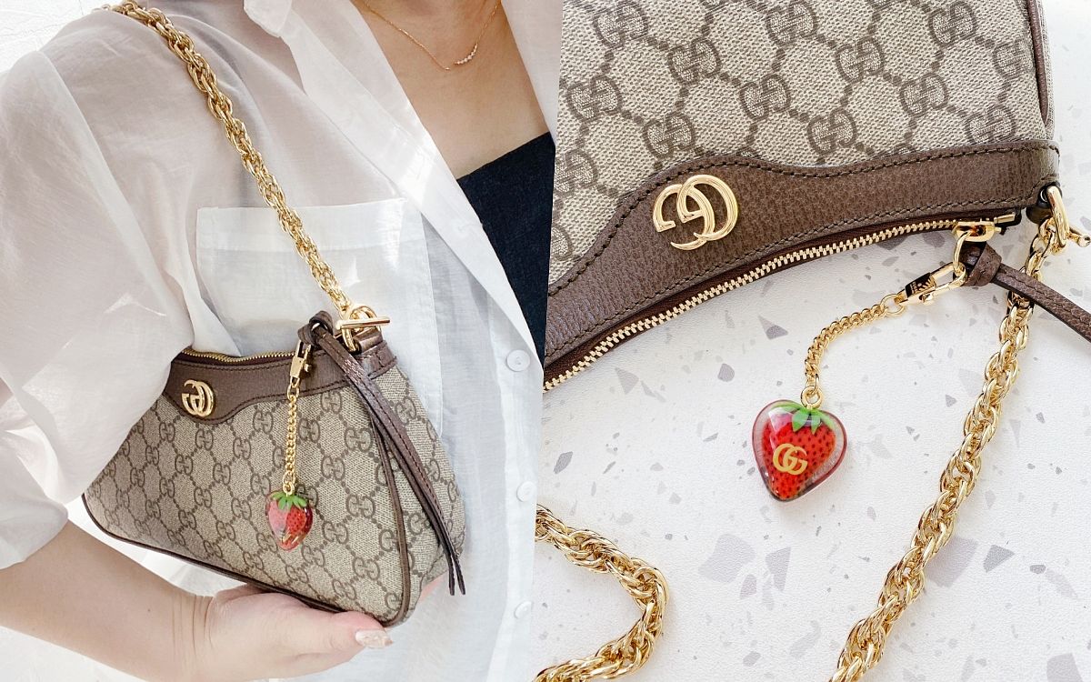 Túi xách Gucci Ophidia Super Màu Nâu Kèm Phụ Kiện Size 24cm