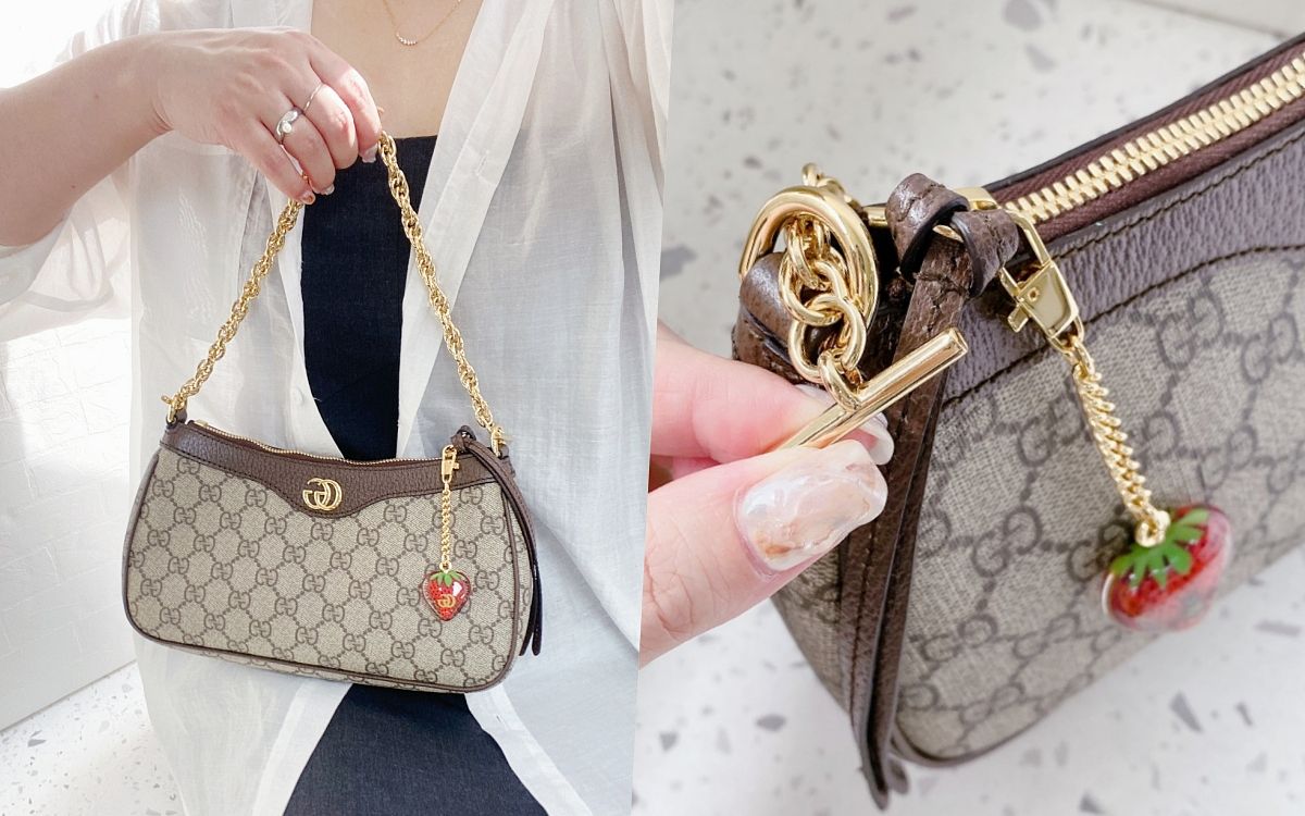 Túi xách Gucci Ophidia Super Màu Nâu Kèm Phụ Kiện Size 24cm