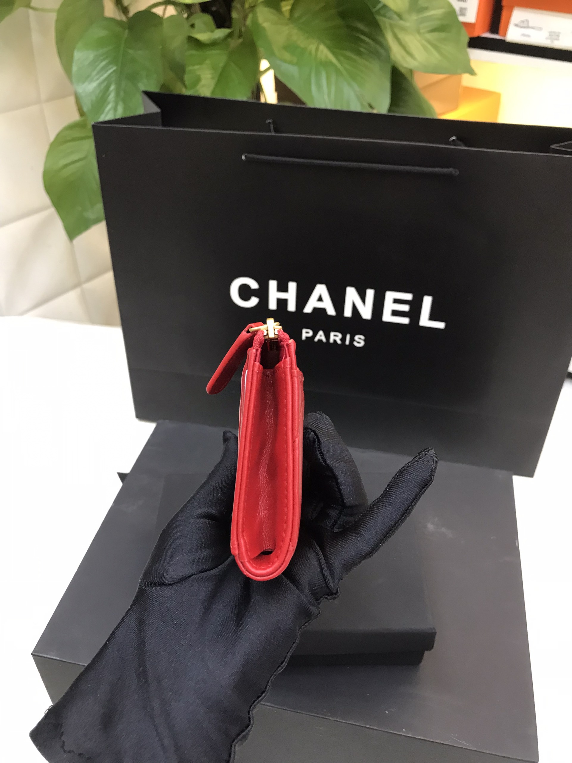 Ví Chanel Siêu Cấp Màu Đỏ Size 13.5cm