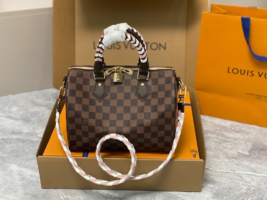 Túi Xách LV Speedy 25 Siêu Cấp Dây Toron Size 25cm N40450