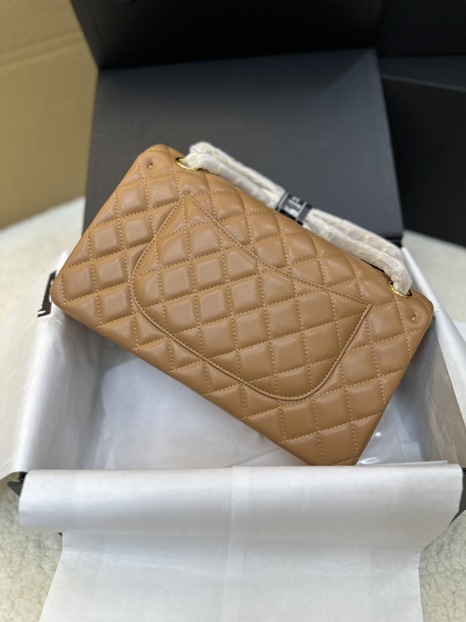 Túi Xách Chanel Classic Flap Màu Nâu Size 25cm