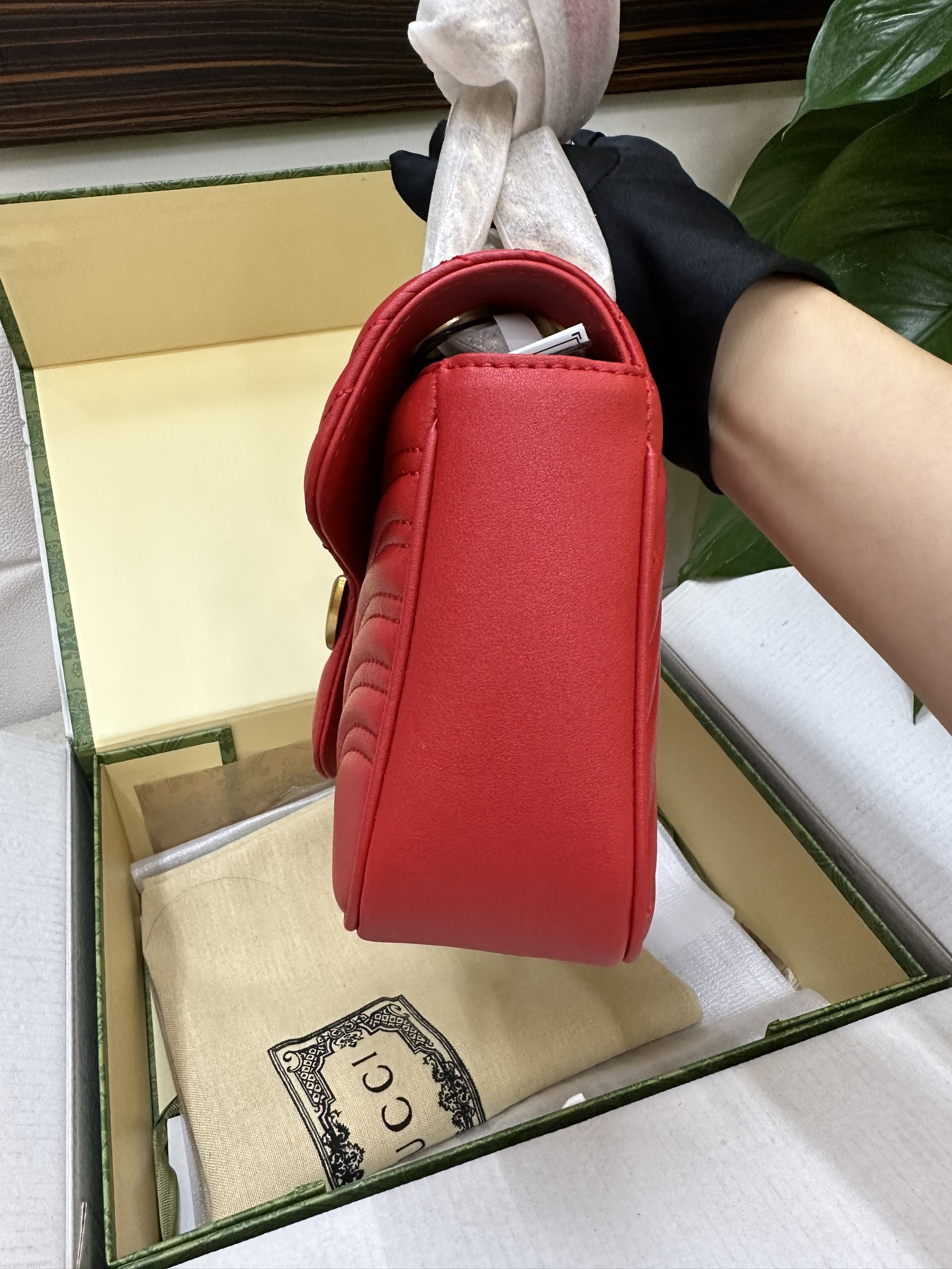 Túi Xách Gucci Marmont Super Màu Đỏ Size 22cm