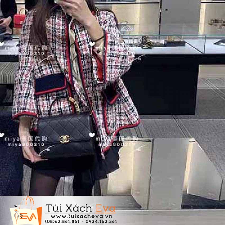 Túi Xách Chanel Small FLap Bag Siêu Cấp Màu Xanh Đẹp.