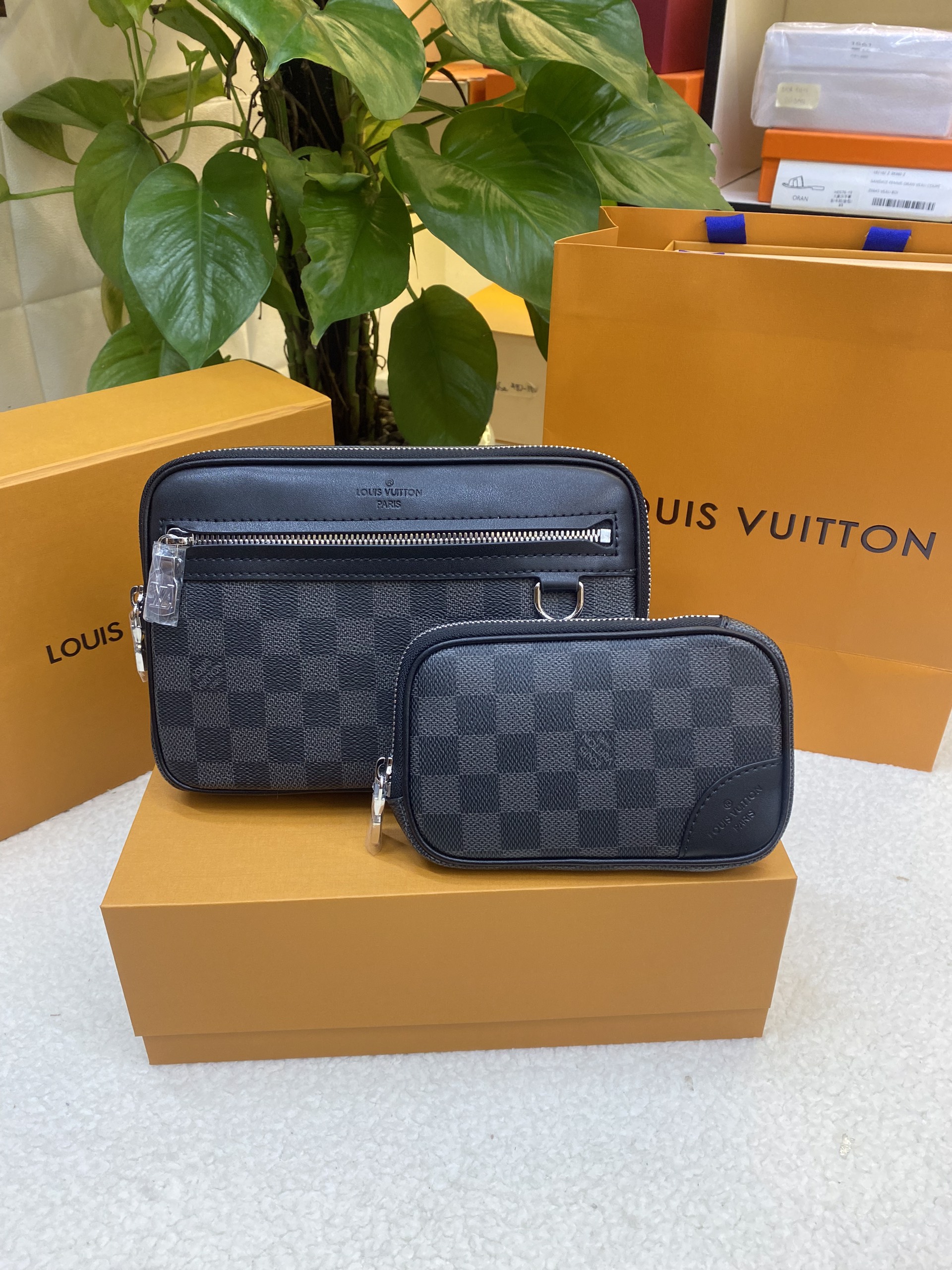 Túi LV Scott Messenger Damier Black Siêu Cấp Size 23cm N50018