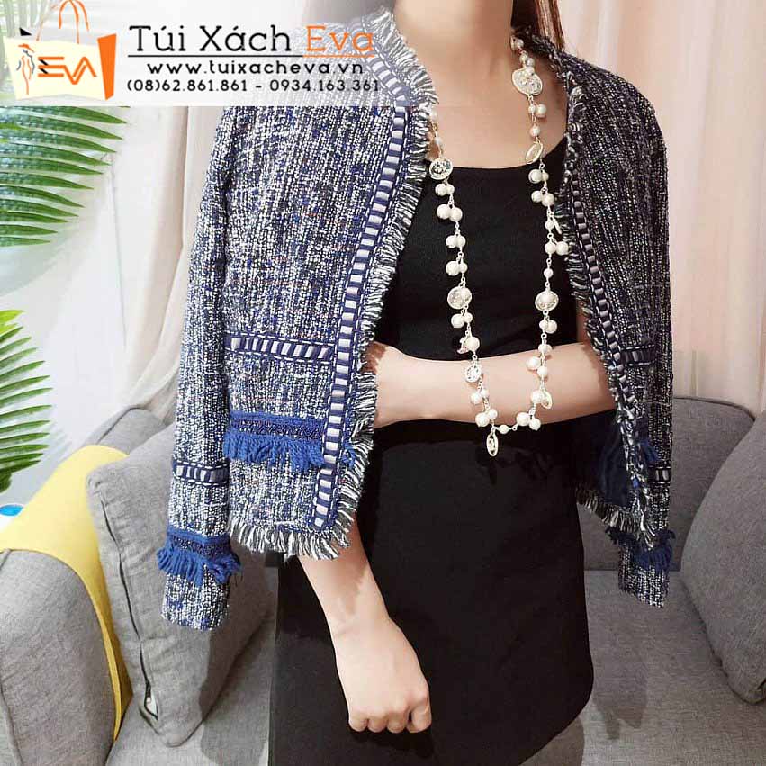 Dây Chuyền Chanel Ngọc Trai Siêu Cấp Màu Vàng Đẹp.
