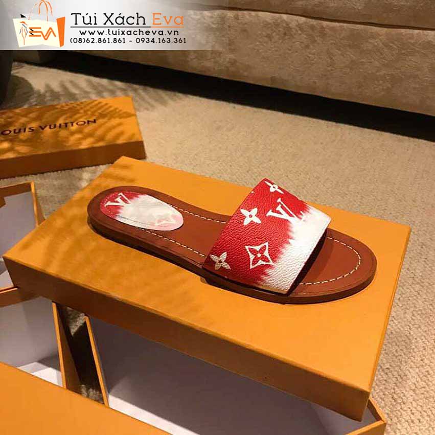 Dép LV Siêu Cấp Màu Đỏ Đẹp.