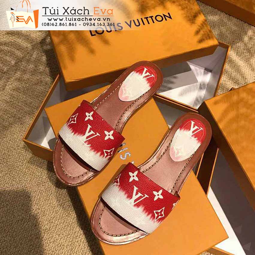 Dép LV Siêu Cấp Màu Đỏ Đẹp.
