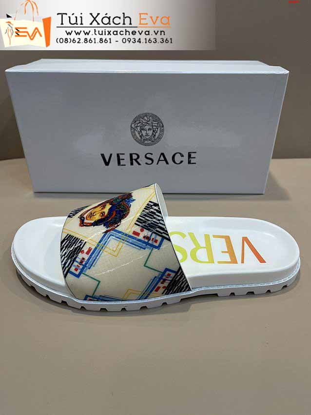 Dép Versace Siêu Cấp Màu Kem Đẹp.