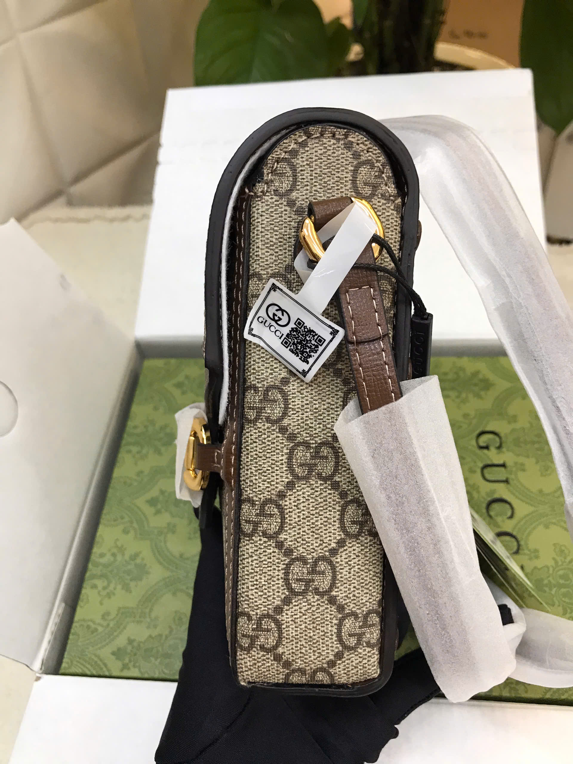 Túi Gucci Horsebit 1955 Mini Bag Super Màu Nâu Size 17cm