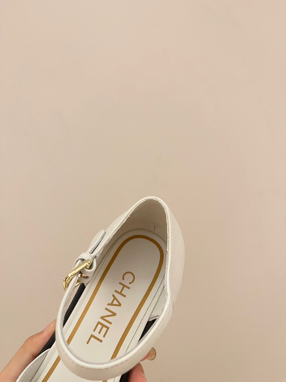 Giày Chanel Búp Bê Siêu Cấp Màu Trắng