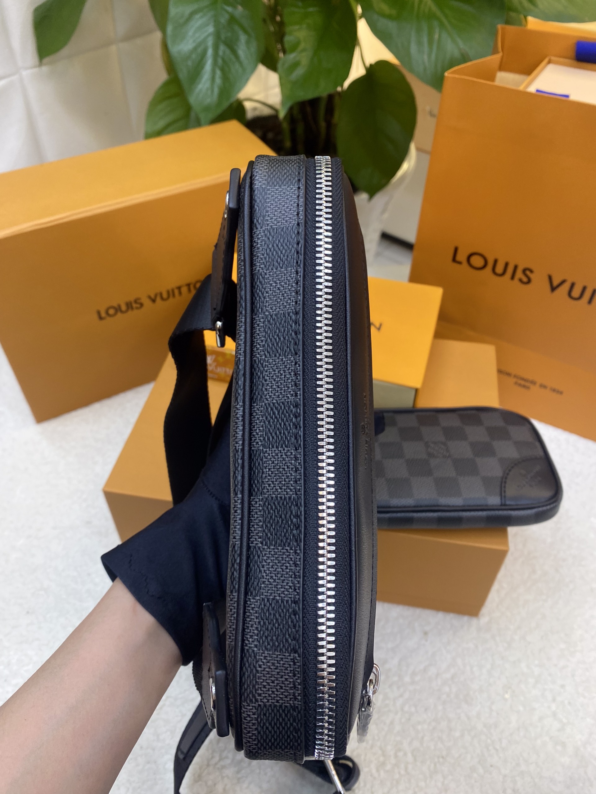 Túi LV Scott Messenger Damier Black Siêu Cấp Size 23cm N50018