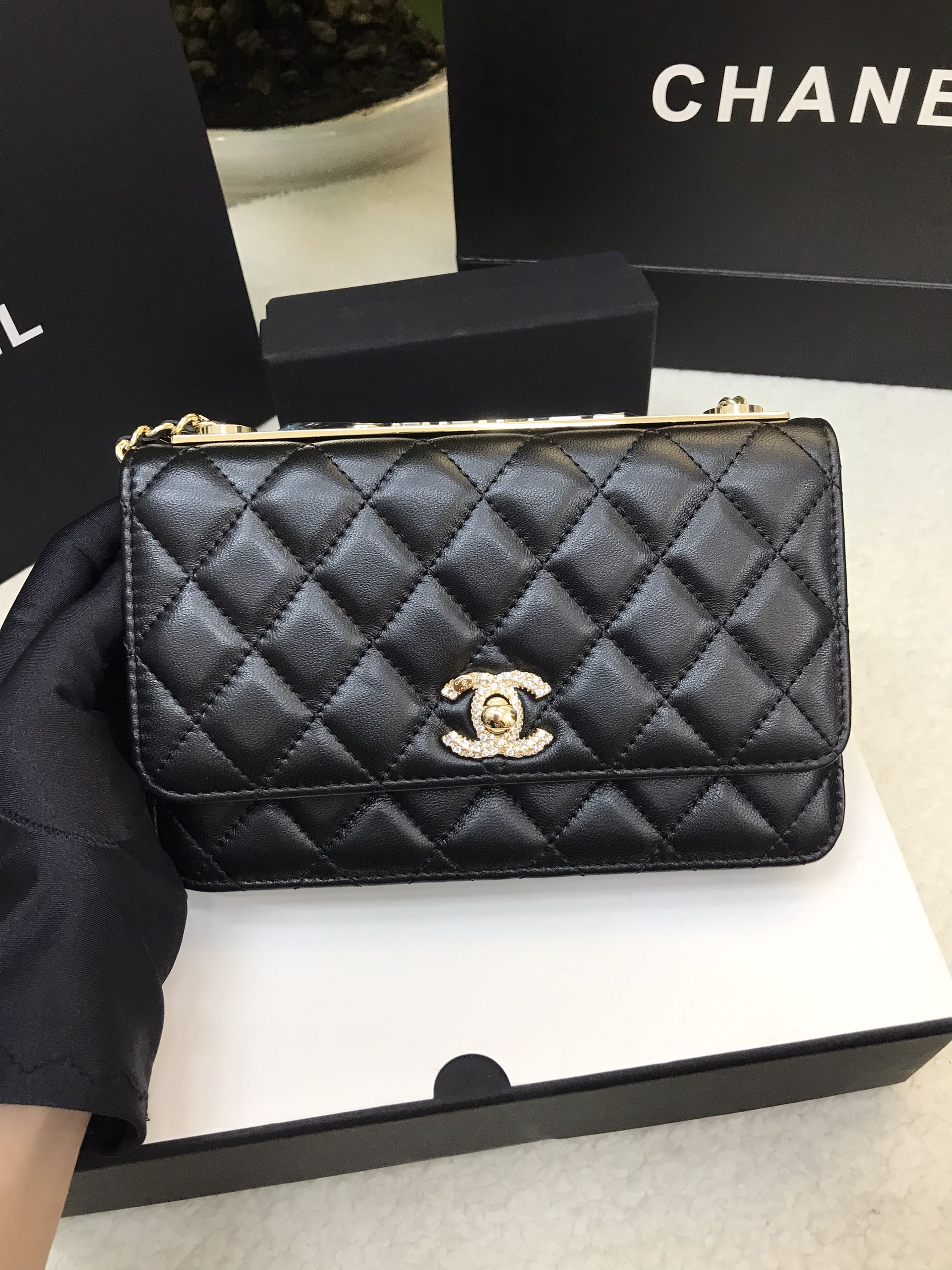 Túi Chanel Trendy CC Woc Lambskin Siêu Cấp Size 19cm