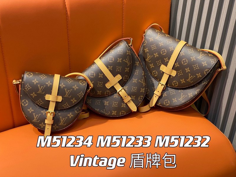Túi Đeo Chéo LV Shanty Monogram Chantilly PM Shoulder Bag Màu Nâu M51234