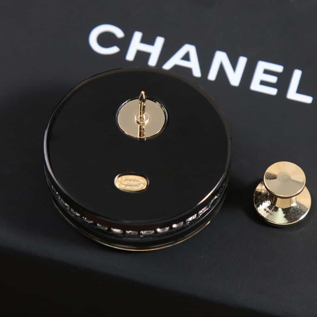 Trâm Cài Áo Chanel Acrylic Siêu Cấp Double C Full Box