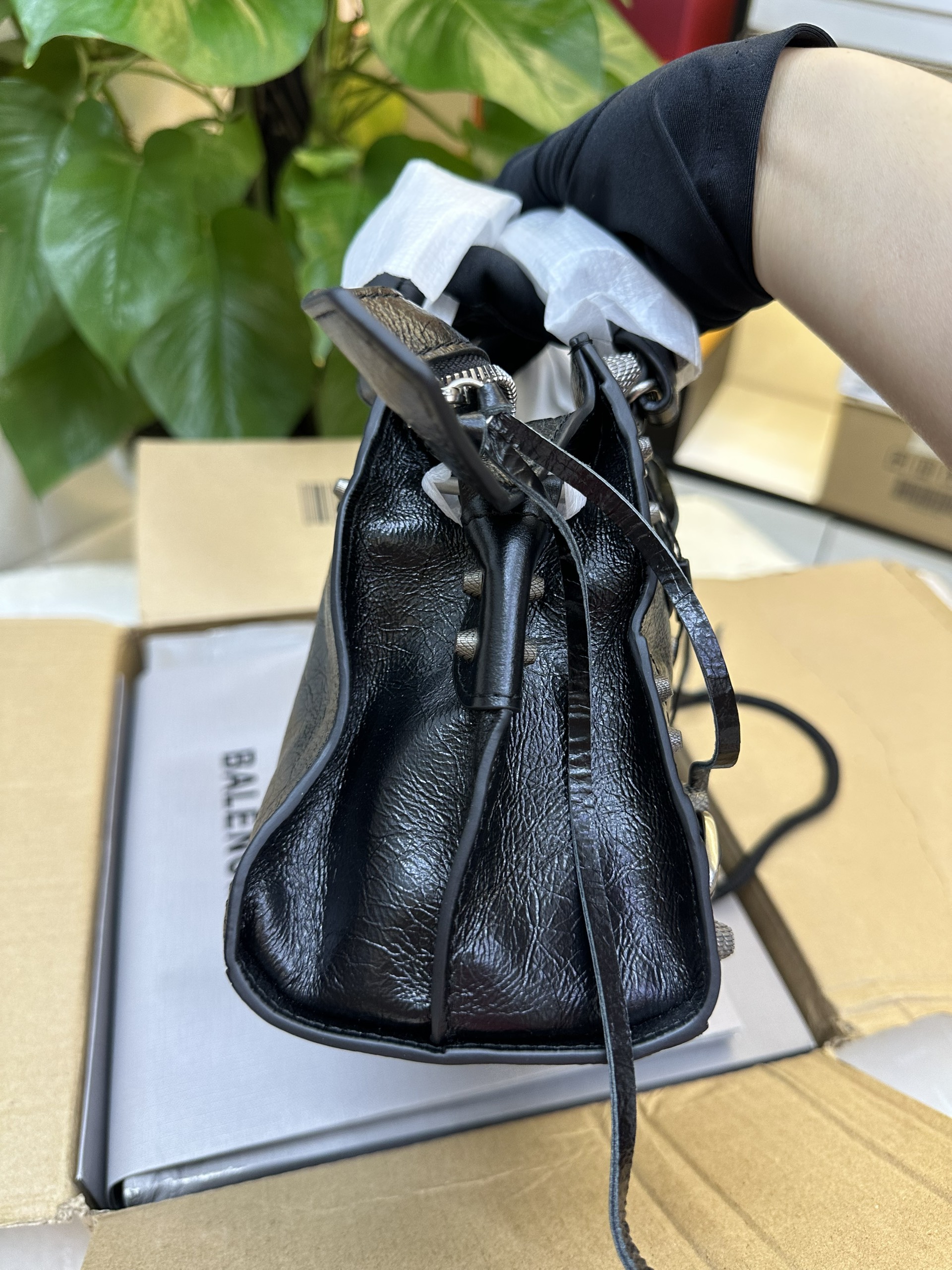 Túi Balenciaga Wonmen%&&&%s Neo Cagole Mini Tote Bag In Black Màu Đen Size 21cm