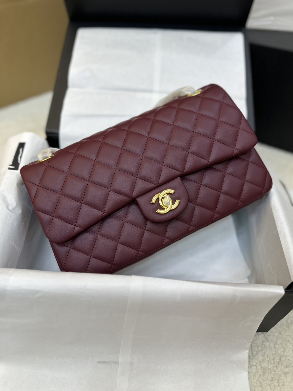 Túi Xách Chanel Classic Flap Đỏ Size 25cm