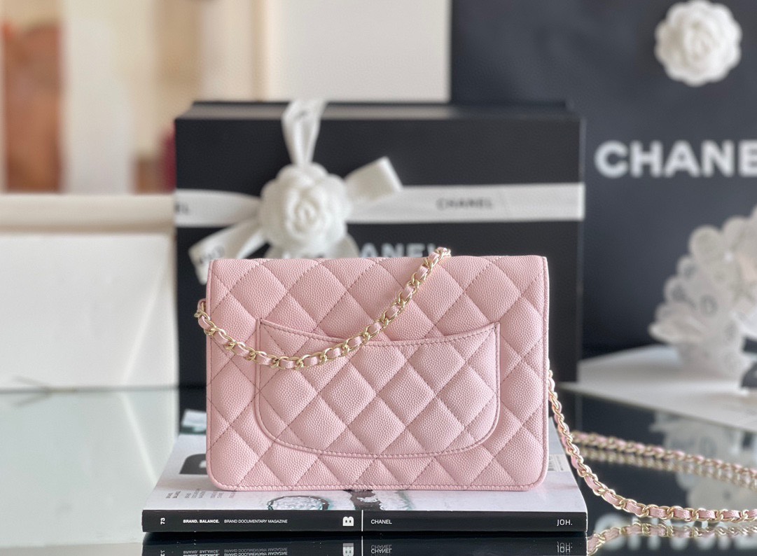 Túi Xách Chanel Woc Hass Vip Màu Hồng Nhũ Tiffany  SIze 20cm