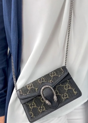 Túi Gucci Dionysus Super Màu Đen Size 25cm