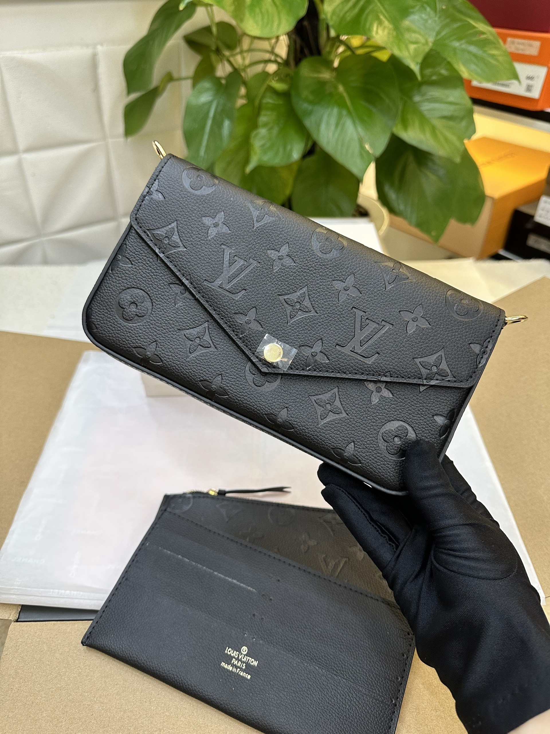 Túi LV Félicie Pochette Super Màu Đen Size 21cm M82477