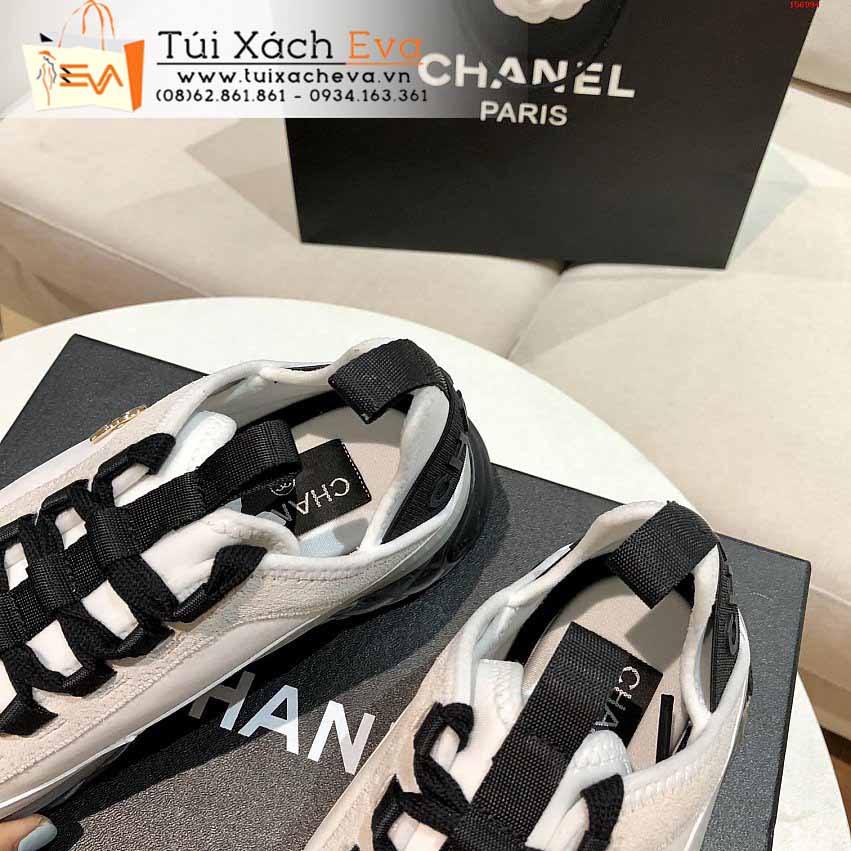 Giày Bata Chanel Siêu Cấp Màu Trắng Chữ C Đẹp.