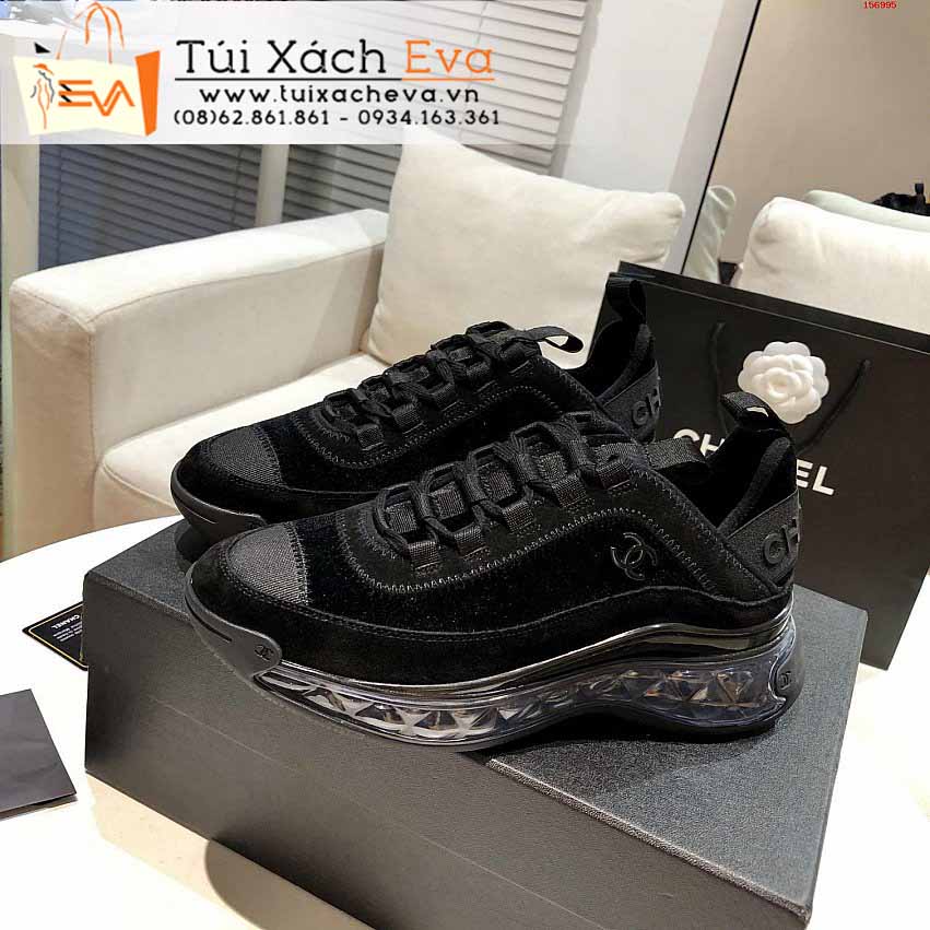 Giày Bata Chanel Siêu Cấp Màu Đen Chữ C Đẹp.