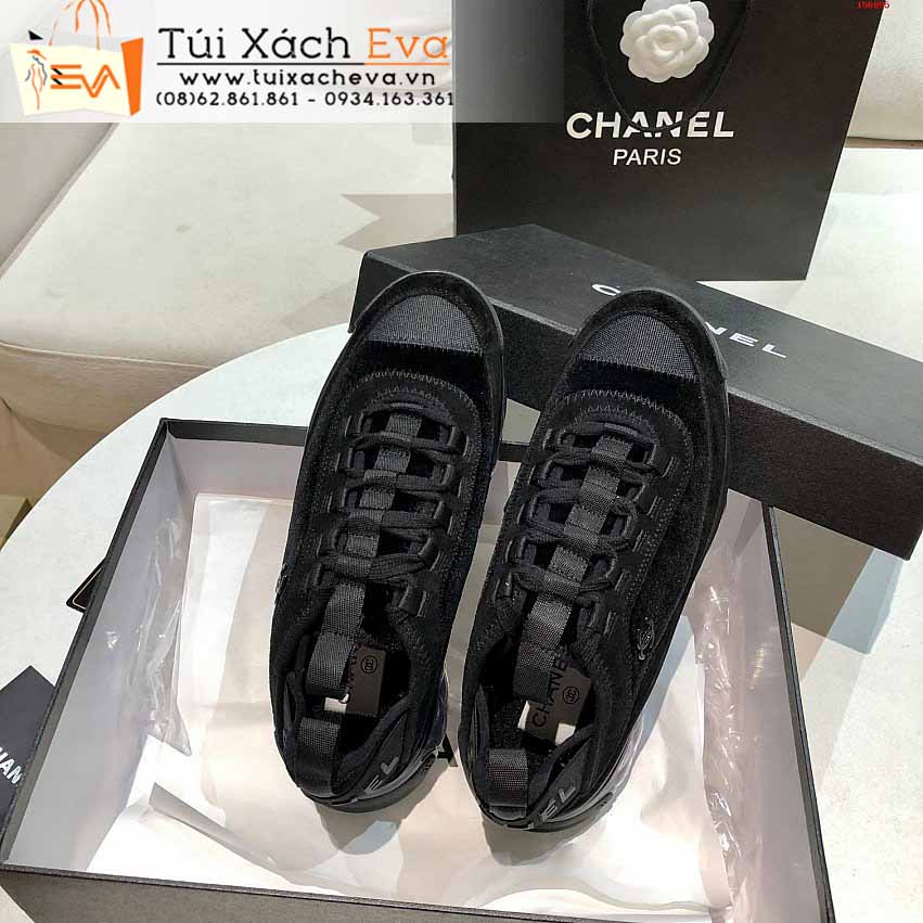Giày Bata Chanel Siêu Cấp Màu Đen Chữ C Đẹp.