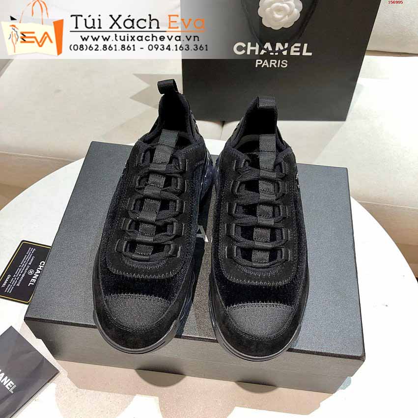 Giày Bata Chanel Siêu Cấp Màu Đen Chữ C Đẹp.