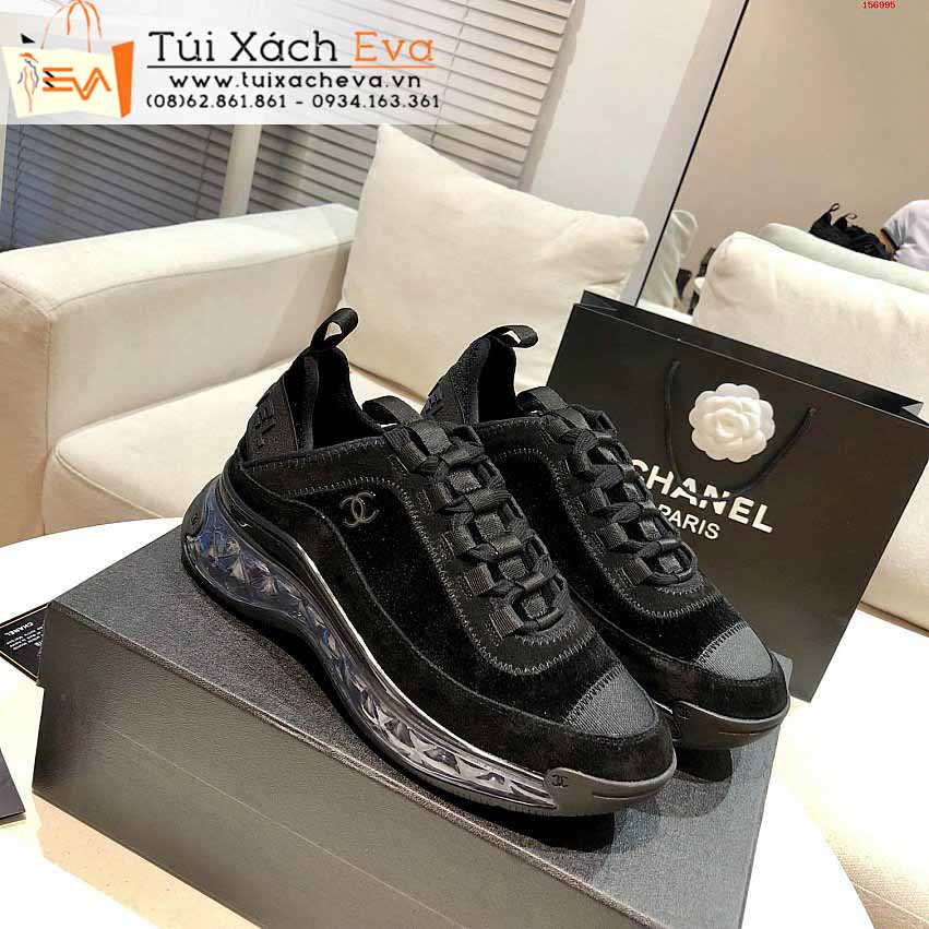 Giày Bata Chanel Siêu Cấp Màu Đen Chữ C Đẹp.