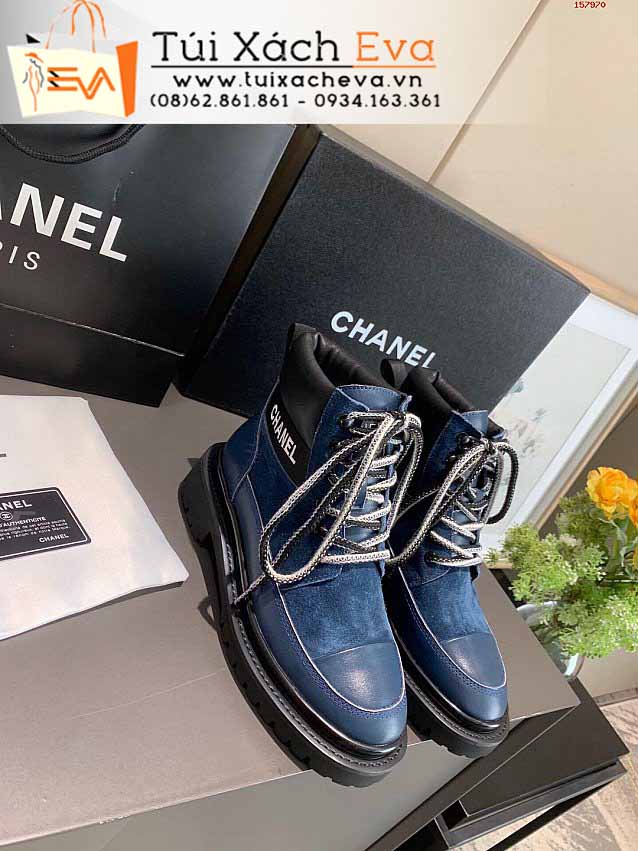 Giày Chanel Siêu Cấp Màu Xanh Dương Đẹp.