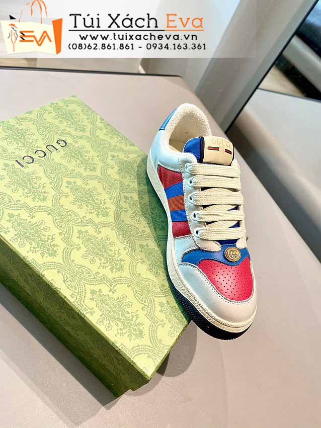 Giày Gucci Siêu Cấp Màu Trắng Phối Đẹp,
