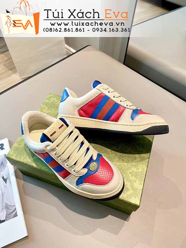 Giày Gucci Siêu Cấp Màu Trắng Phối Đẹp,