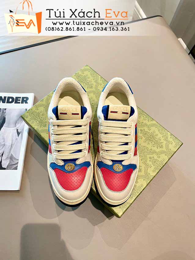 Giày Gucci Siêu Cấp Màu Trắng Phối Đẹp,