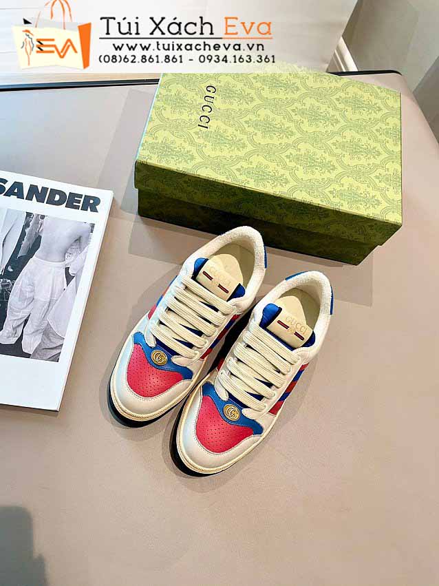 Giày Gucci Siêu Cấp Màu Trắng Phối Đẹp,