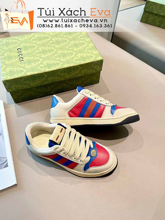 Giày Gucci Siêu Cấp Màu Trắng Phối Đẹp,