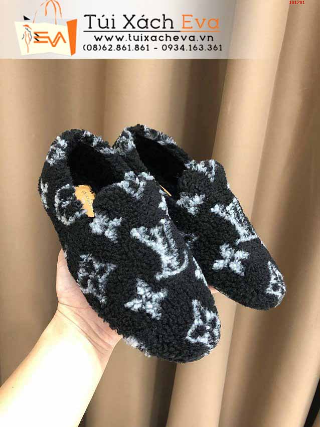 Giày Len LV Siêu Cấp Màu Đen Đẹp.