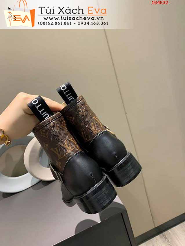 Giày LV Siêu Cấp Màu Nâu Phối Đen Đẹp.