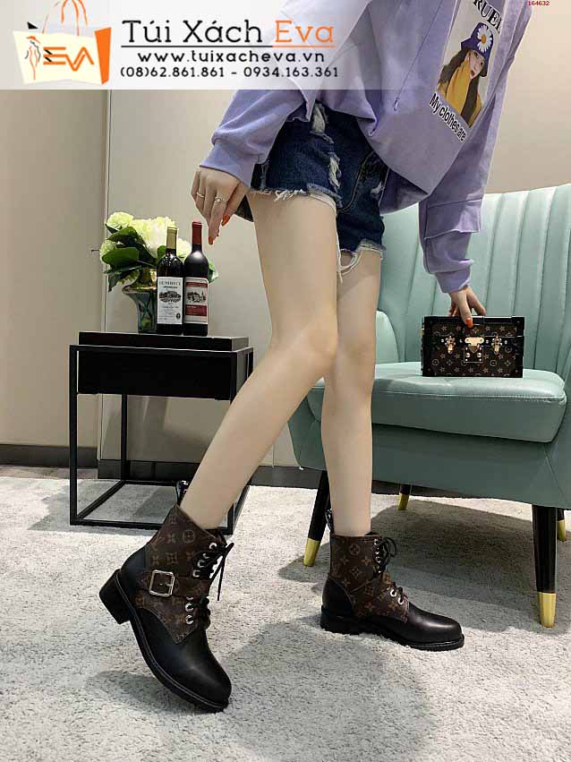 Giày LV Siêu Cấp Màu Nâu Phối Đen Đẹp.