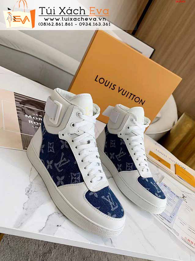 Giày LV Siêu Cấp Màu Trắng Phối Xanh Đẹp.