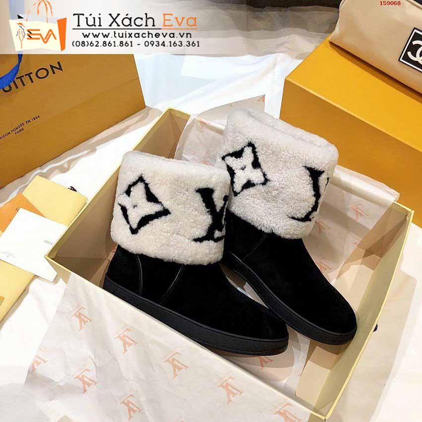 Giày LV Siêu Cấp Màu Đen Phối Trắng Đẹp.