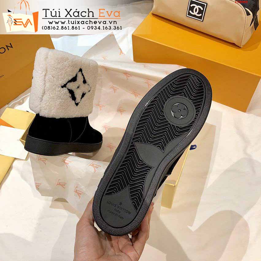 Giày LV Siêu Cấp Màu Đen Phối Trắng Đẹp.