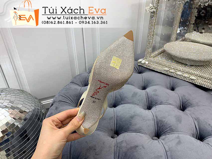Giày Rene Caovilla Siêu Cấp Màu Vàng Đẹp.