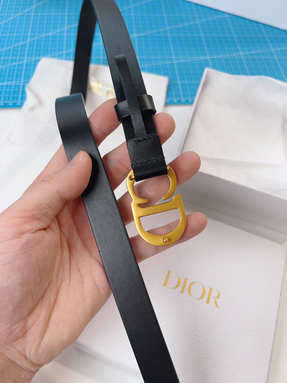 Thắt Lưng Dior logo CD bảng 2cm
