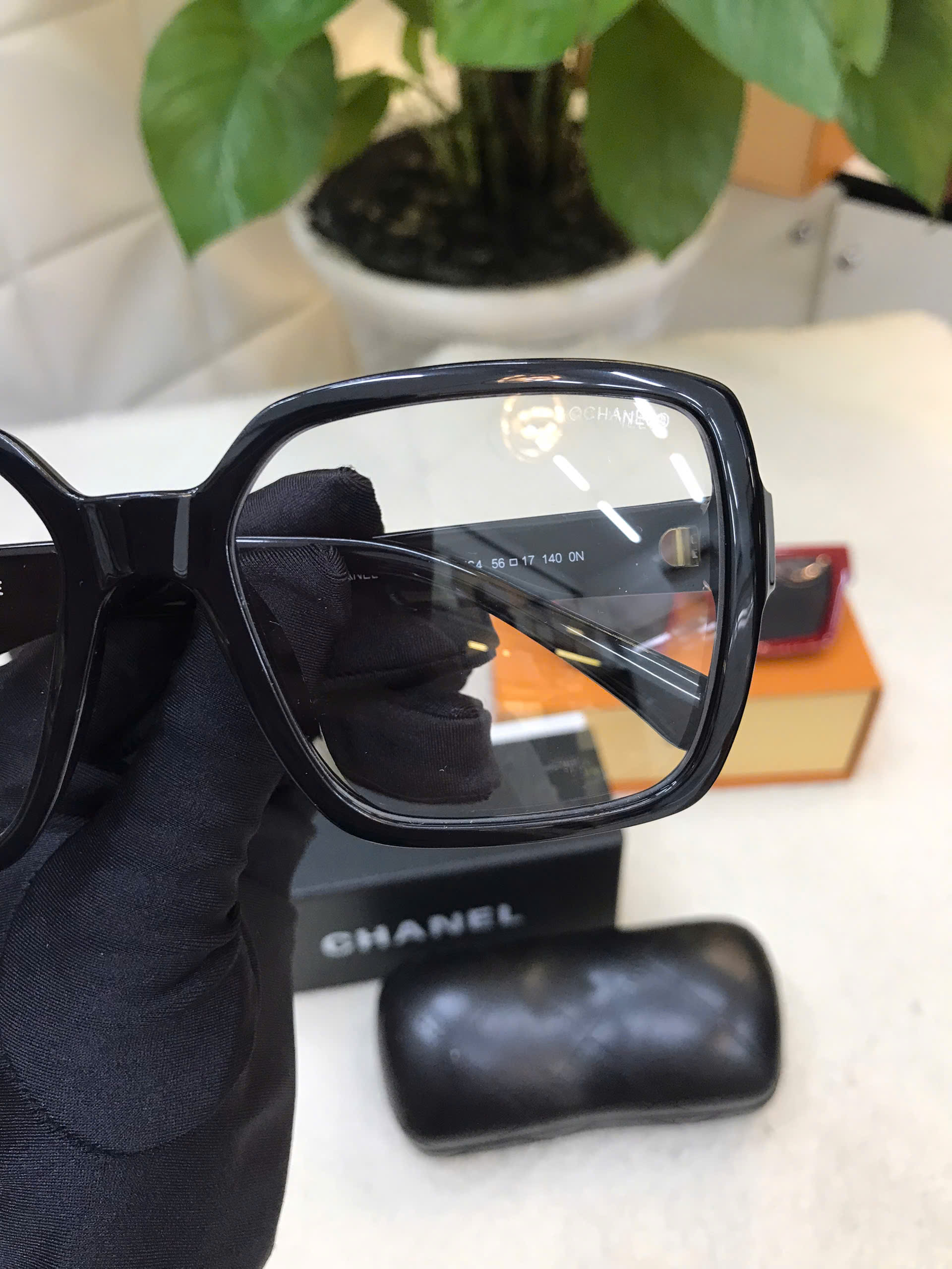 Kính Chanel Square Eyeglasses Siêu Cấp Màu Đen