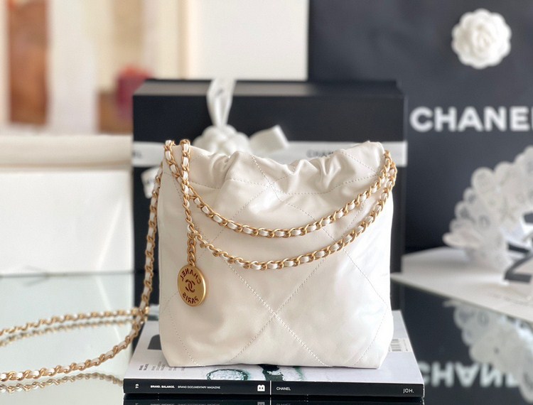 Túi Xách Chanel Hobo 22bag Mini Vip màu Trắng