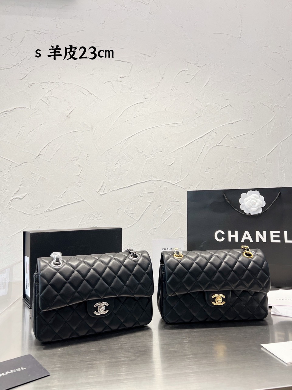 Tổng Hợp Túi Xách Chanel Classic Super Da Lì Size 23cm